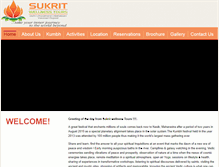 Tablet Screenshot of kumbh-retreat.com